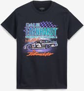 CHECKERED FLAG Men's Checkered Flag Sports Black Dale Earnhardt 1995 Brickyard 400 Champions T-Shirt