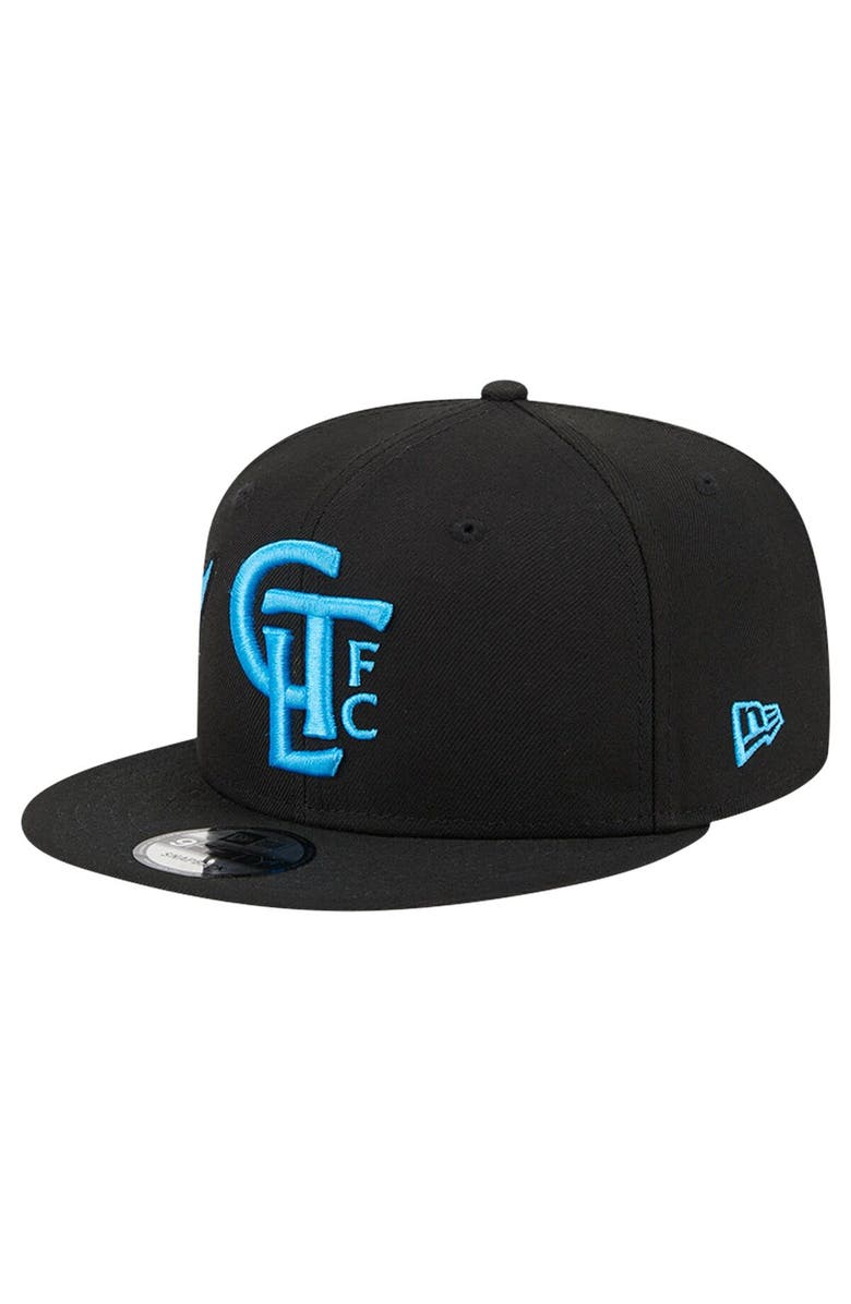 New Era Men's New Era Black Charlotte FC Jumbo 9FIFTY Snapback Hat, Alternate, color, 