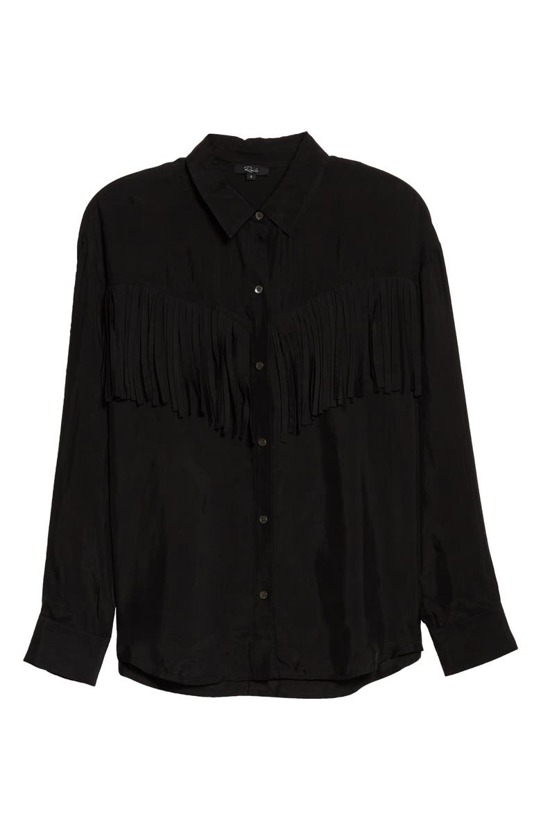 Rails Dallas Fringed Blouse, Alternate, color,