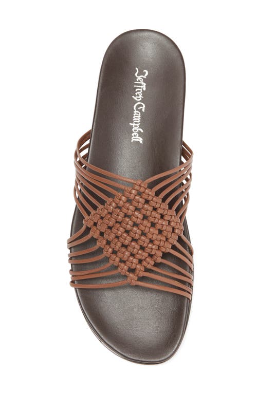 Jeffrey Campbell Plait Sandal In Tan