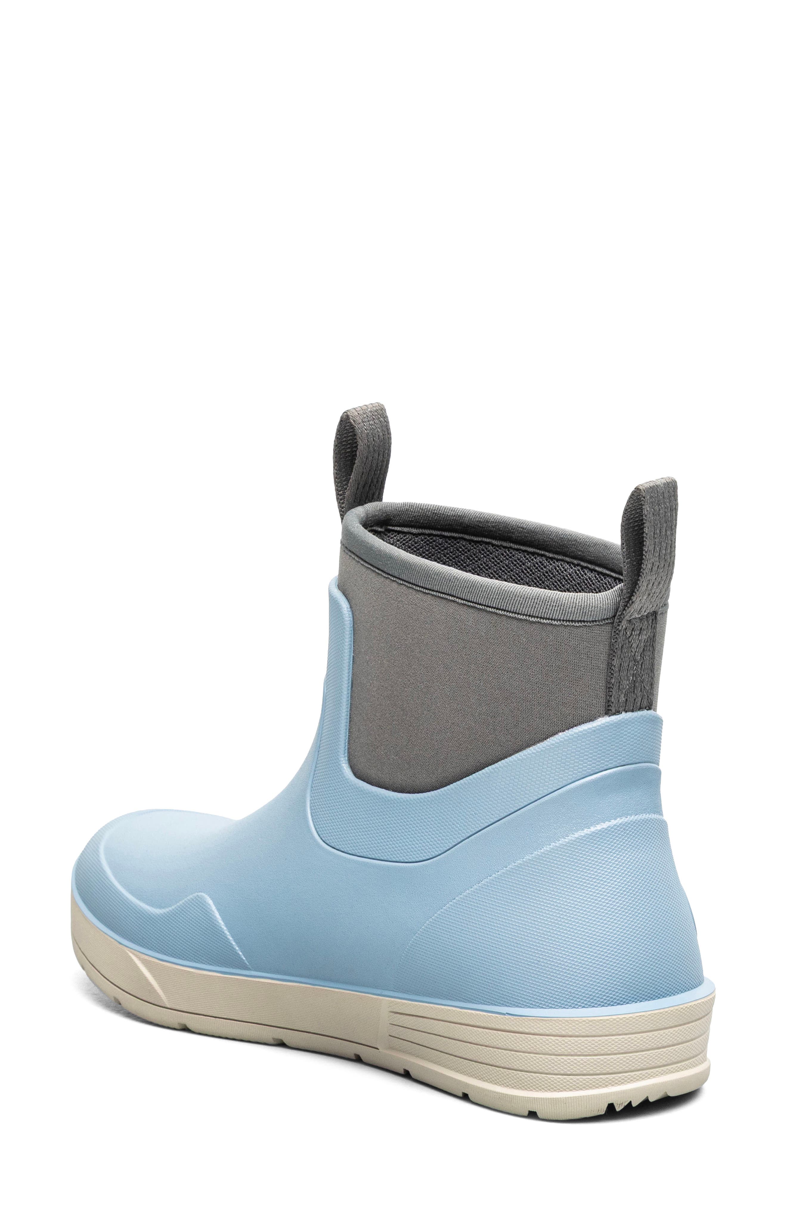 Rockaway Seamless Waterproof Chelsea Rain Boot, Alternate, color, SKY BLUE MULTI