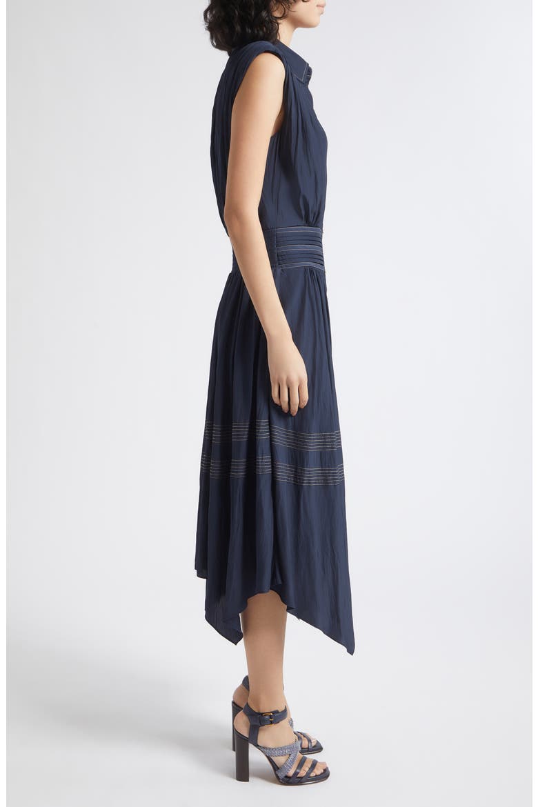 Kiki Midi Shirtdress, Alternate, color, NAVY