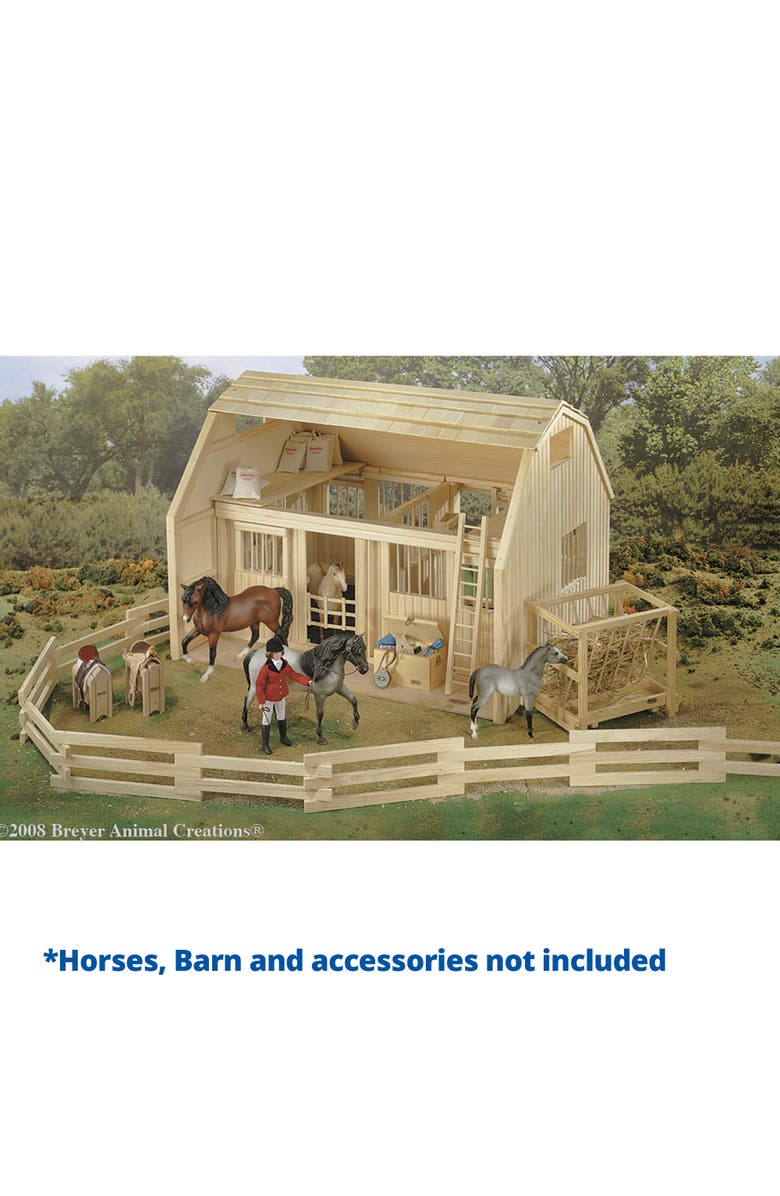 Breyer Horses Traditional Wood Corral Fencing Accessory Toy, Alternate, color, Off-White
