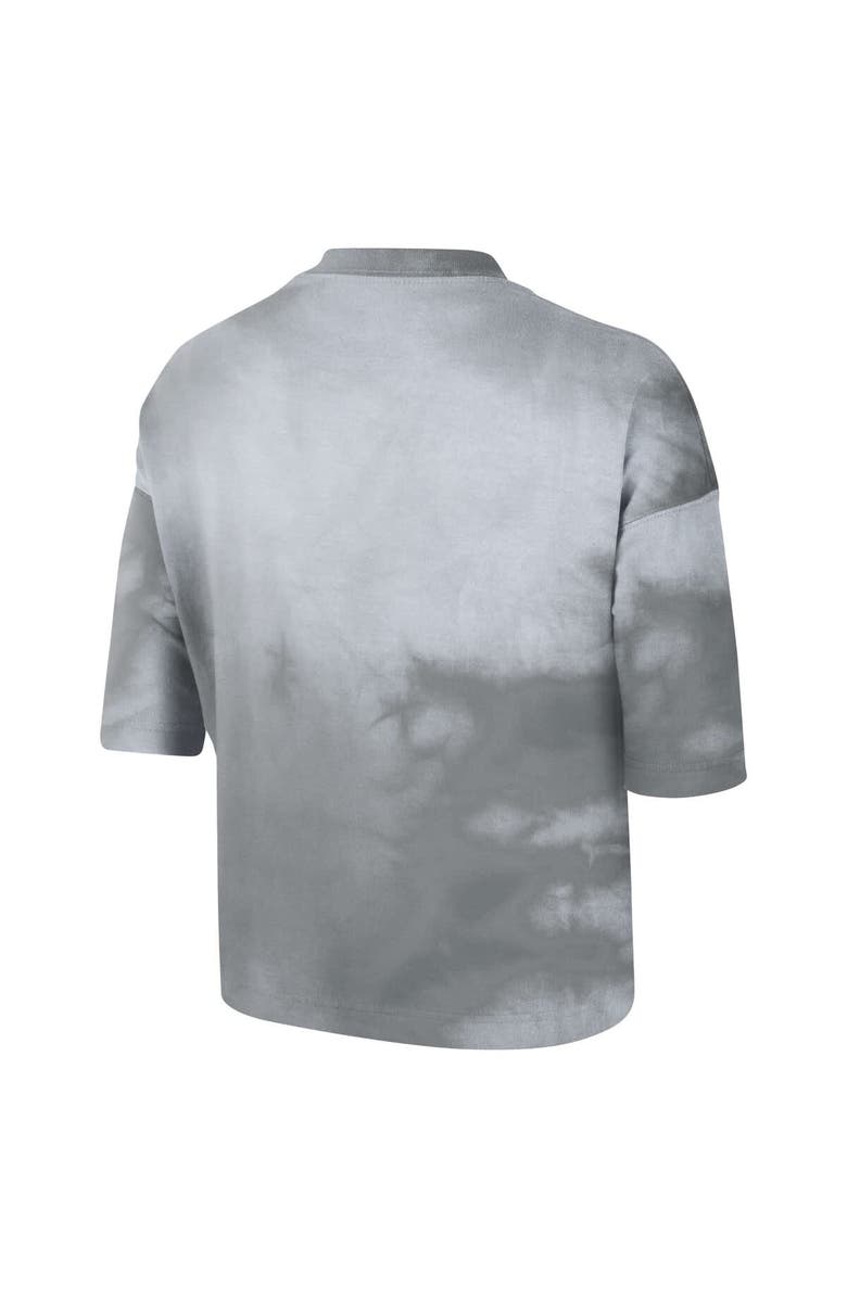 Nike Women's Nike Gray WNBA Team 13 Shadow-Dye Boxy Cropped T-Shirt, Alternate, color, Gray