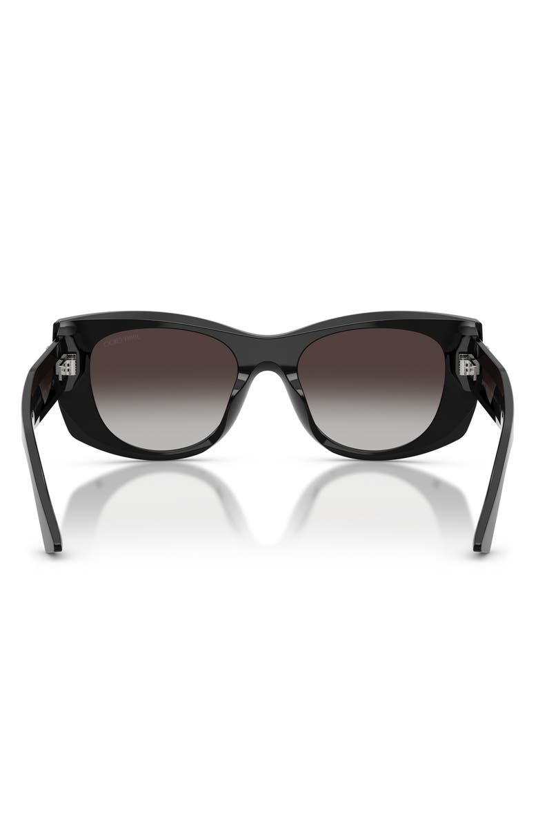 Jimmy Choo 52mm Butterfly Sunglasses, Alternate, color, Black / Grey Gradient