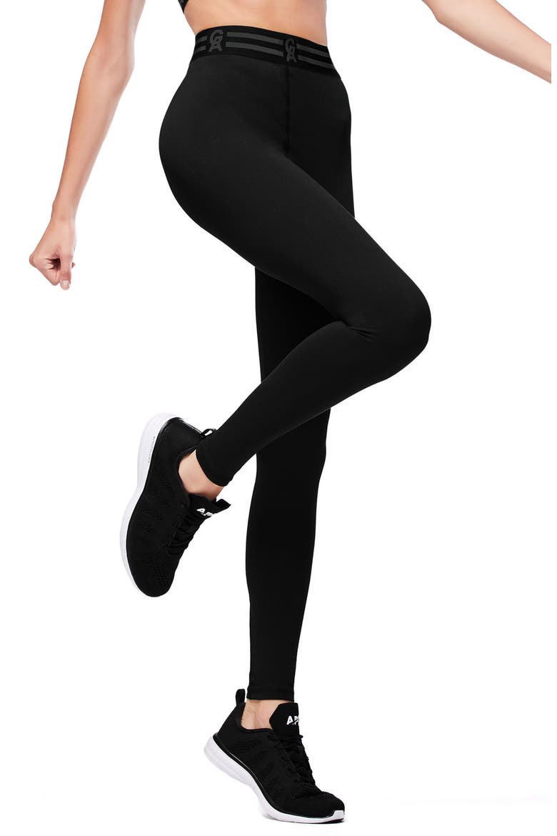Icon High Waist Leggings, Alternate, color, BLACK001