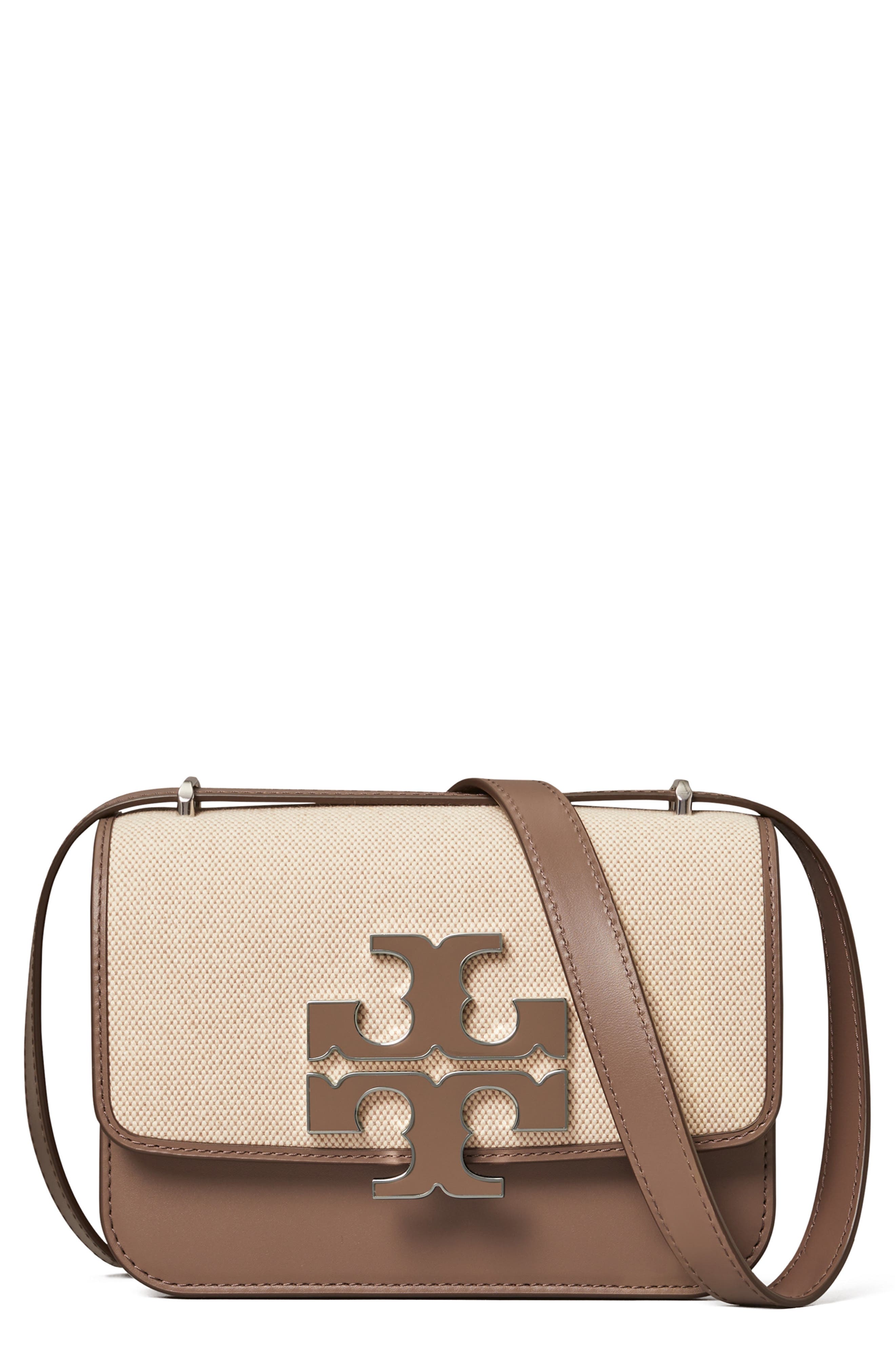 Tory Burch Eleanor Canvas Convertible Shoulder Bag, Main, color, 