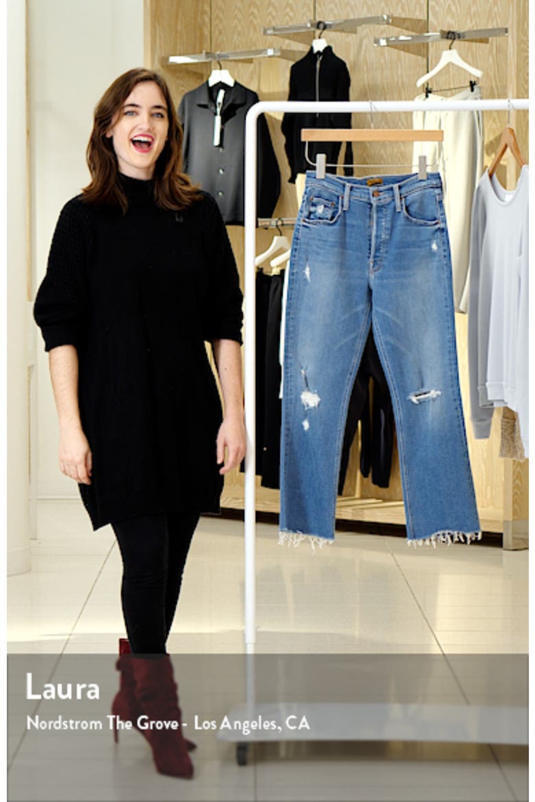 The Tripper Ripped High Waist Fray Hem Ankle Jeans video