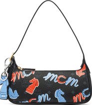 MCM Small Year of the Horse Aren Shoulder Bag in Visetos