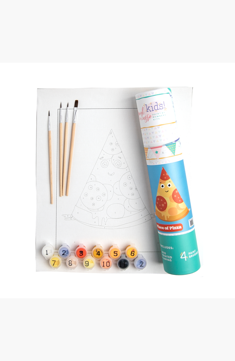 Pink Picasso Kits Piece of Pizza Paint by Numbers Kit, Alternate, color, Piece Of Pizza