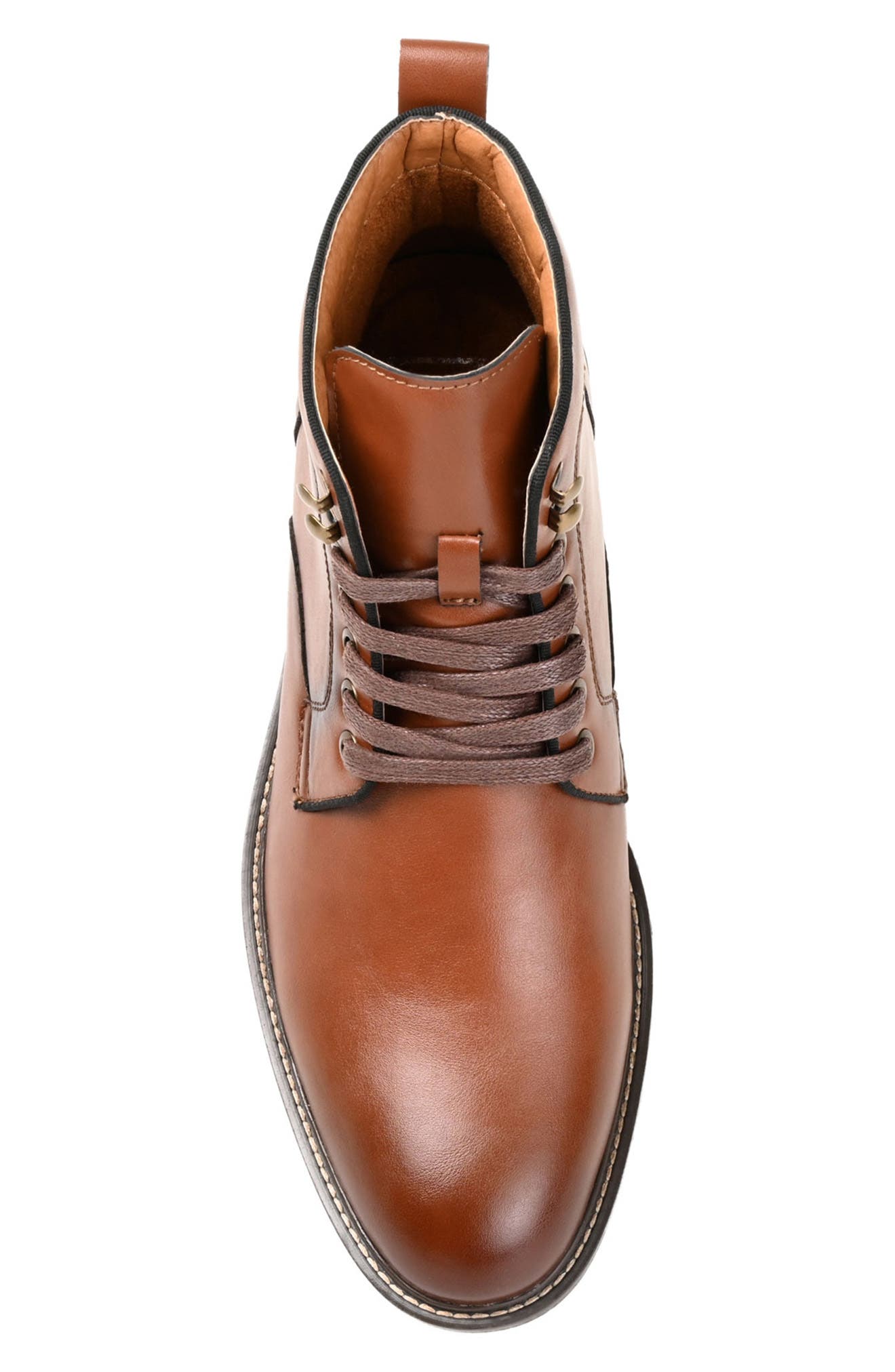 VANCE CO Langford Vegan Leather Ankle Boot, Alternate, color, Brown