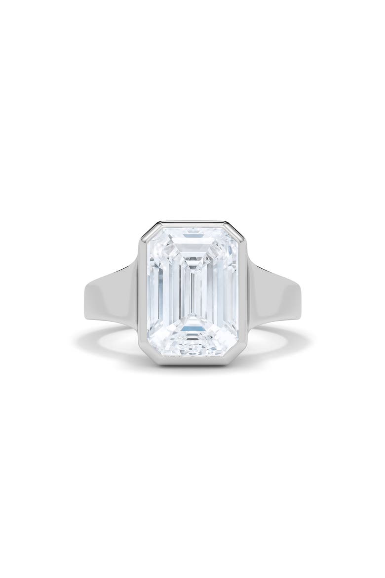 Emerald Cut Cigar Lab Created Diamond Ring, Alternate, color, 2.00CTW 18K WHITE GOLD