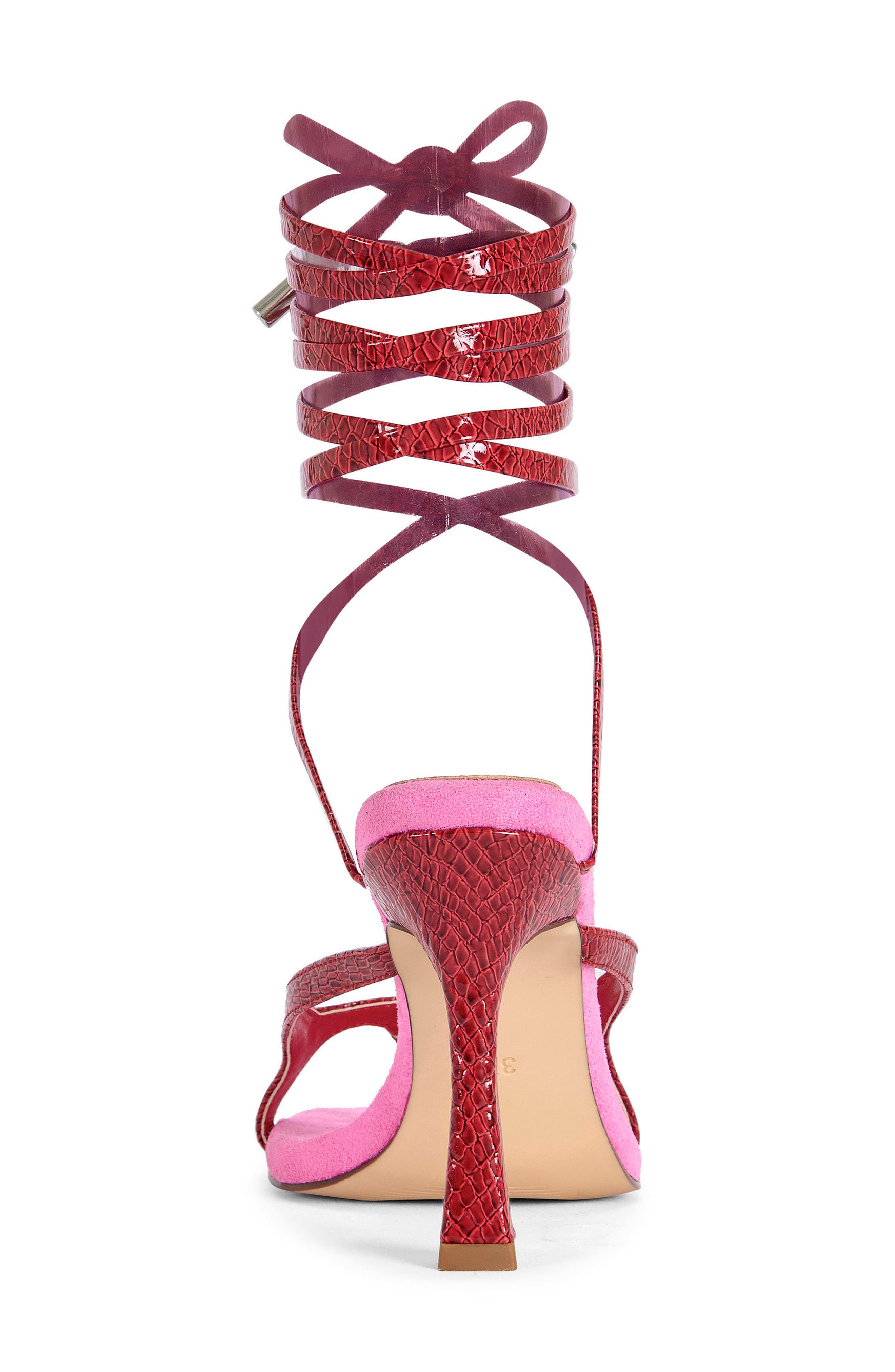 AZALEA WANG Otrisse Ankle Wrap Sandal, Alternate, color, 