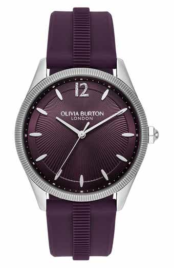 Olivia Burton Radiate Silicone Strap Watch, 38mm