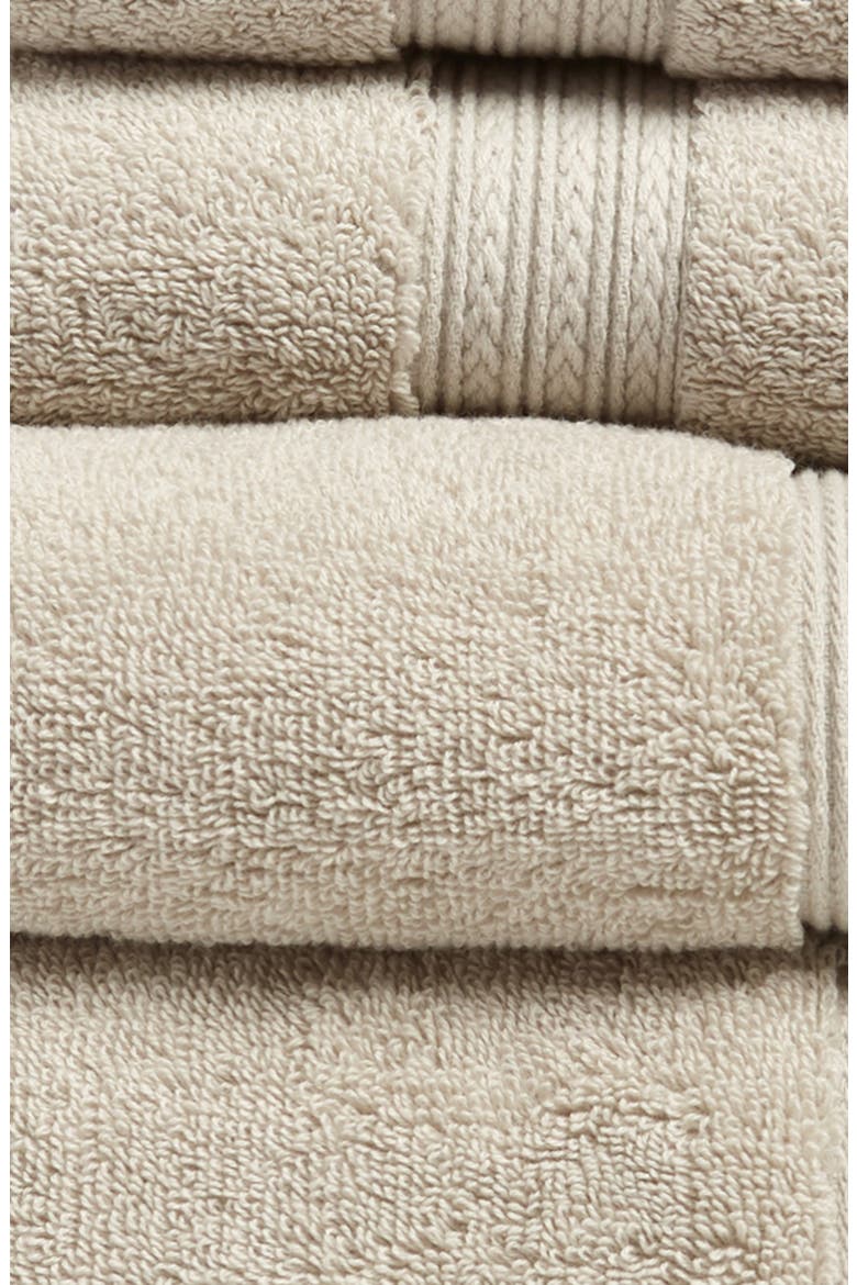 4-Piece Cotton Bath Towel & Hand Towel Set, Alternate, color, GREY VIOLET