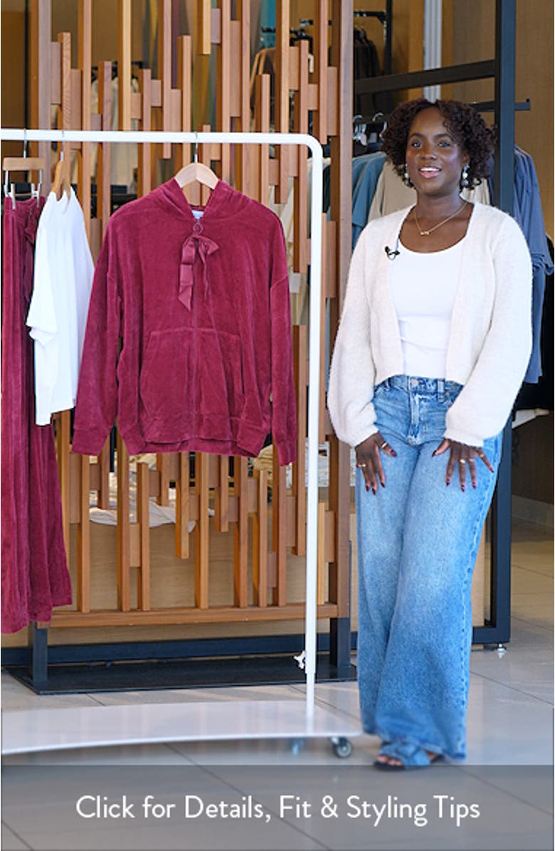 Velour Bow Hoodie, sales video thumbnail