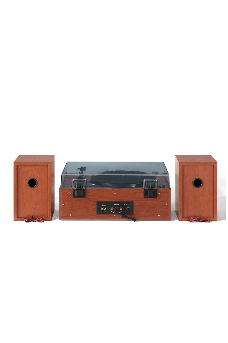 1975T Retro Record Player & Speakers, Alternate, color, WALNUT