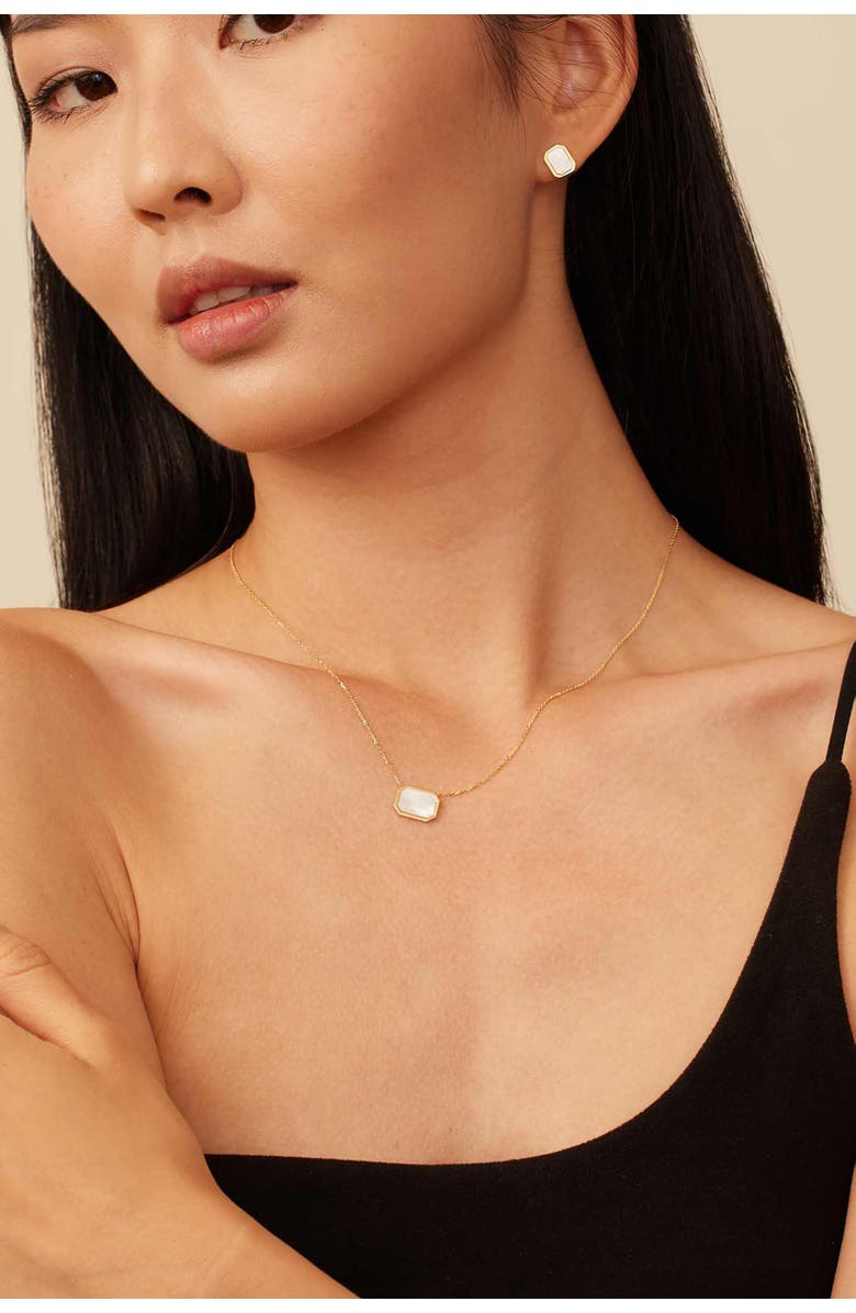 Oradina 14K Yellow Gold Horizons Studs, Alternate, color, Yellow Gold