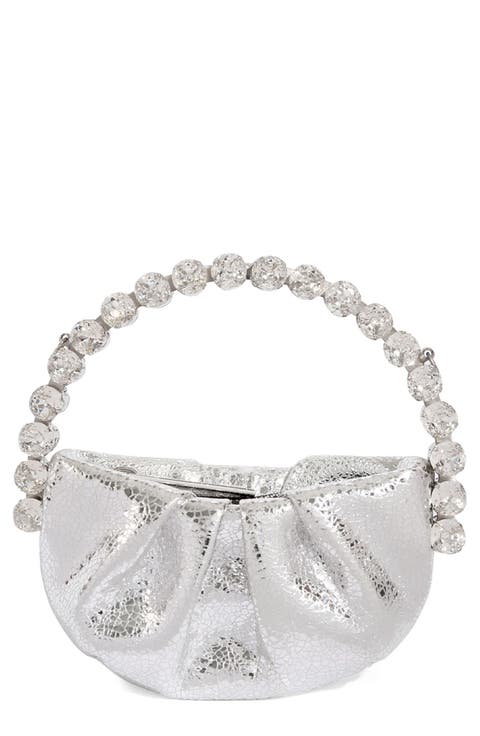 Micro Eternity Crystal Top Handle Bag