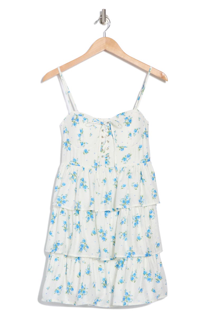 Blu Pepper Tiered Minidress, Alternate, color, 