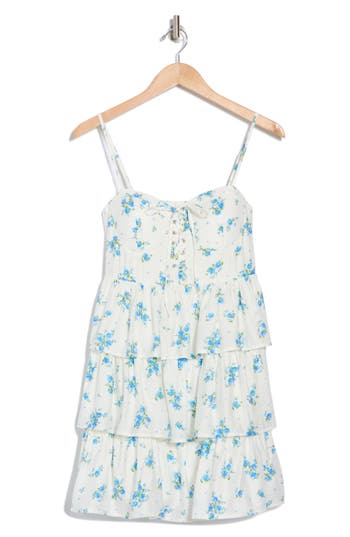 BLU PEPPER BLU PEPPER TIERED MINIDRESS