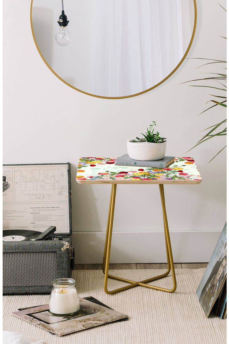 Emmaline Side Table, Alternate, color, RED