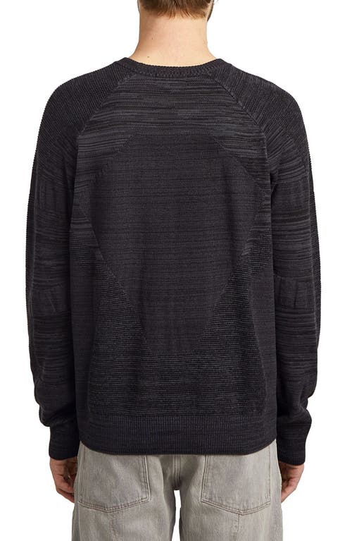 G-star 3d Biker Textureblock Crewneck Sweater In Gray