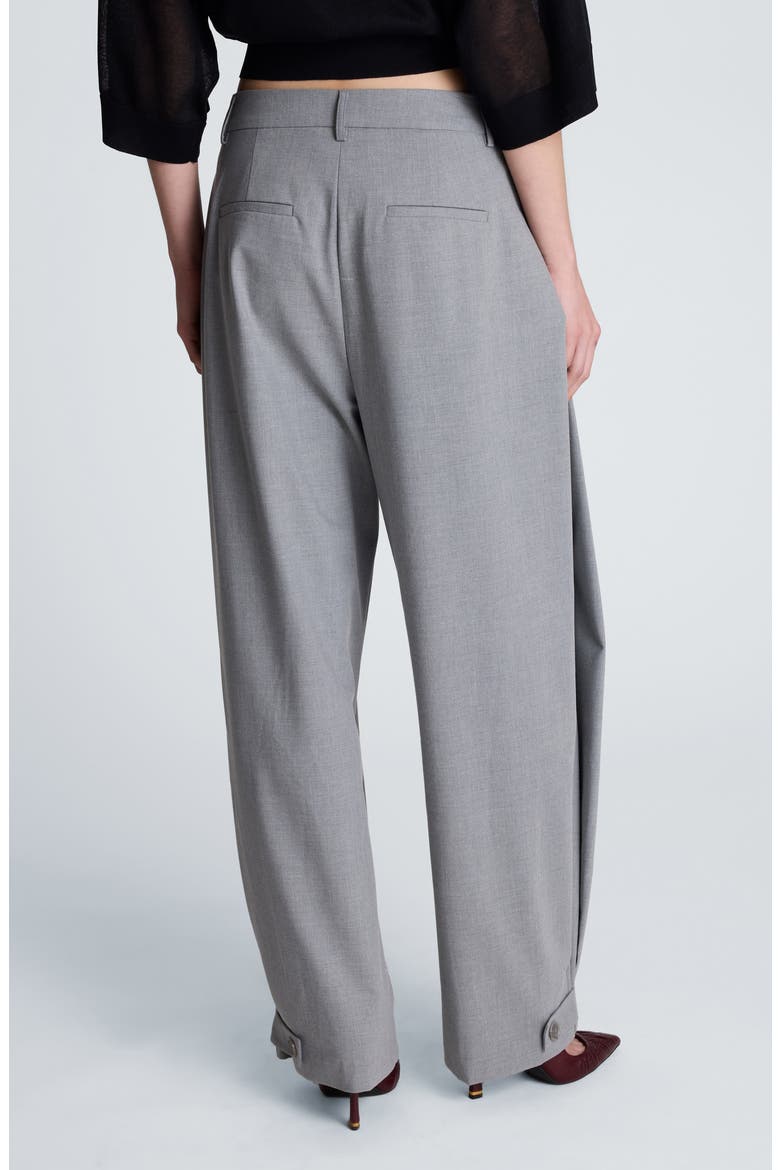 High Waist Wide Leg Trousers, Alternate, color, LIGHT FOG HEATHER