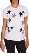 Lauren Moshi Wolf X Black Crystal Multi Stars Top