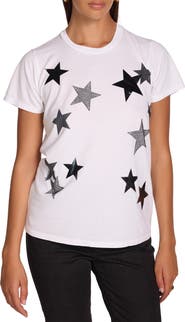 Lauren Moshi Wolf X Black Crystal Multi Stars Top