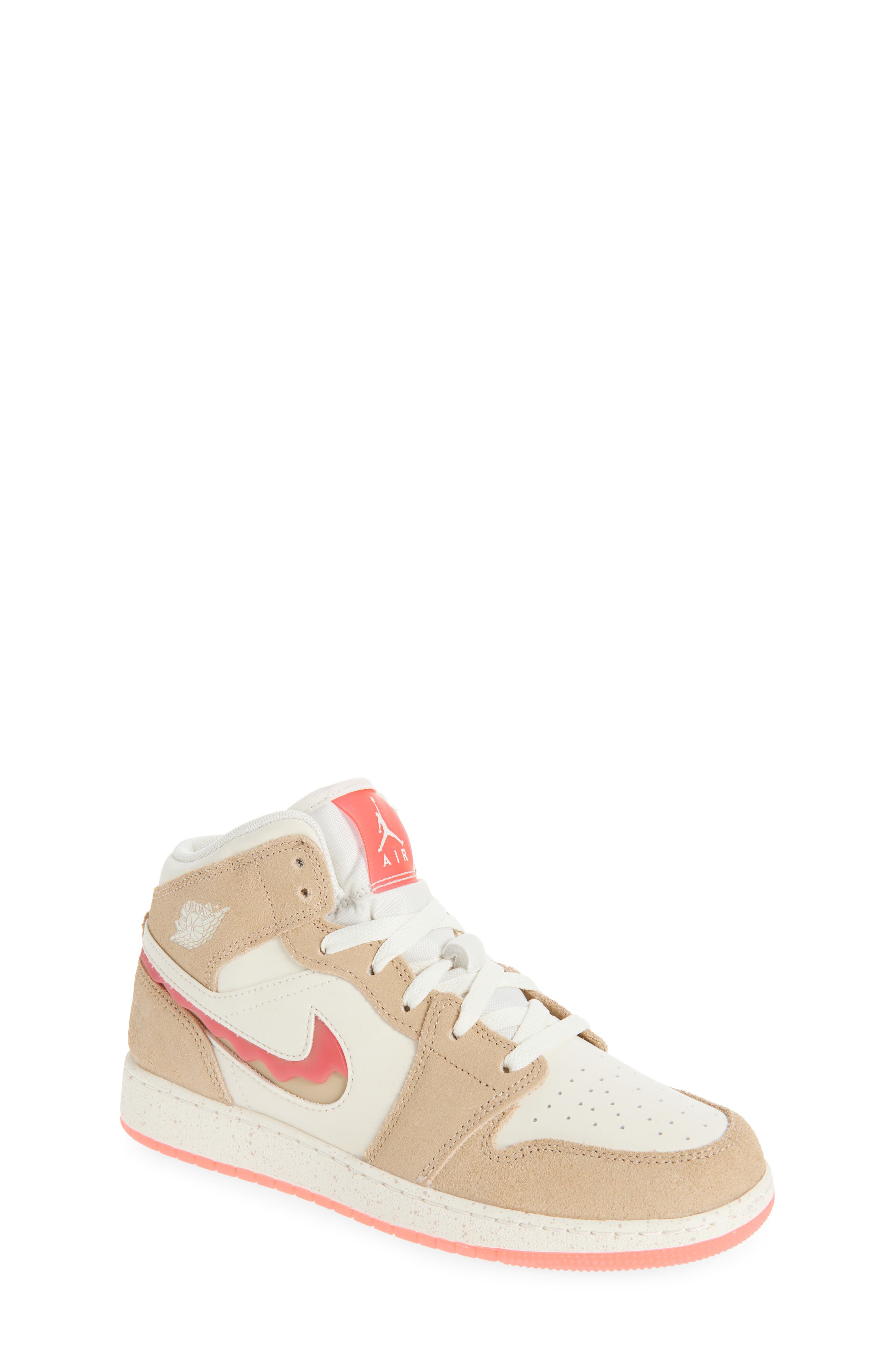 Nike Kids' Jordan 1 SE Mid Sneaker, Main, color, 