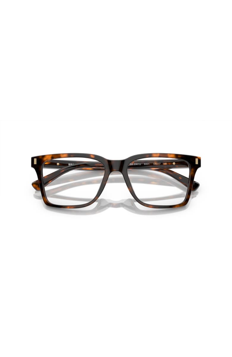 Brooks Brothers 54mm Square optical glasses, Alternate, color, Tortoise