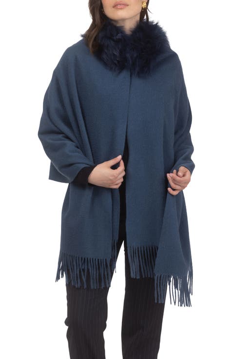 Select Cashmere Stole with Select Lamb Collar