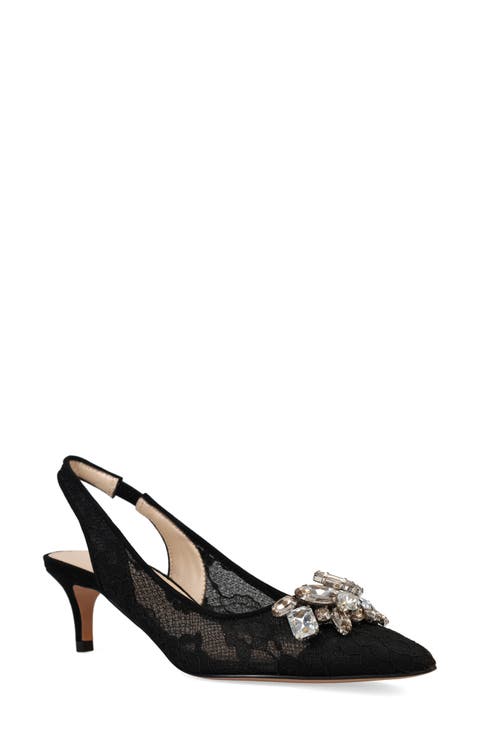 Adenn Kitten Heel Slingback Pump (Women)