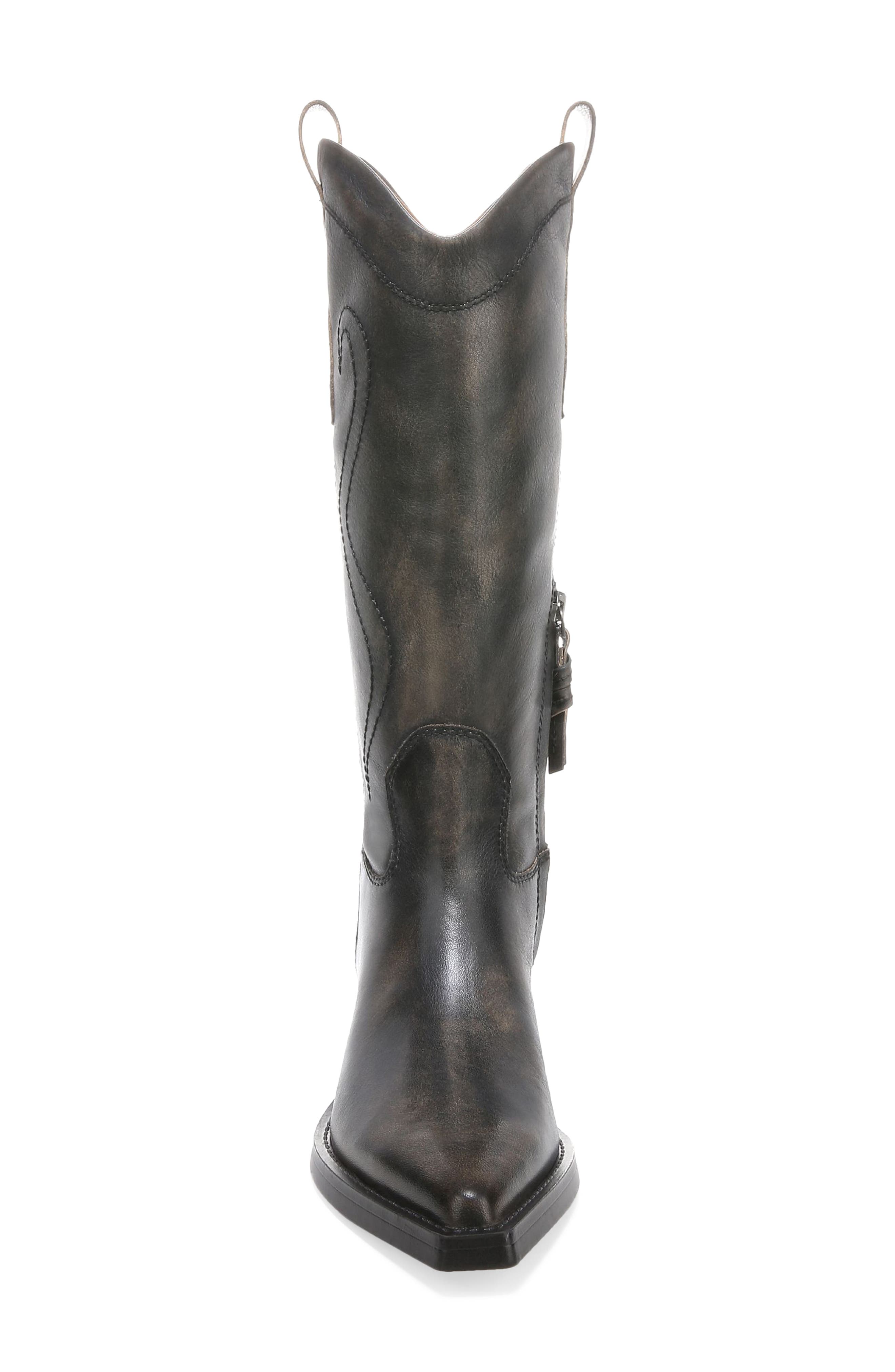Liandra Cowboy Boot, Alternate, color, BLACK