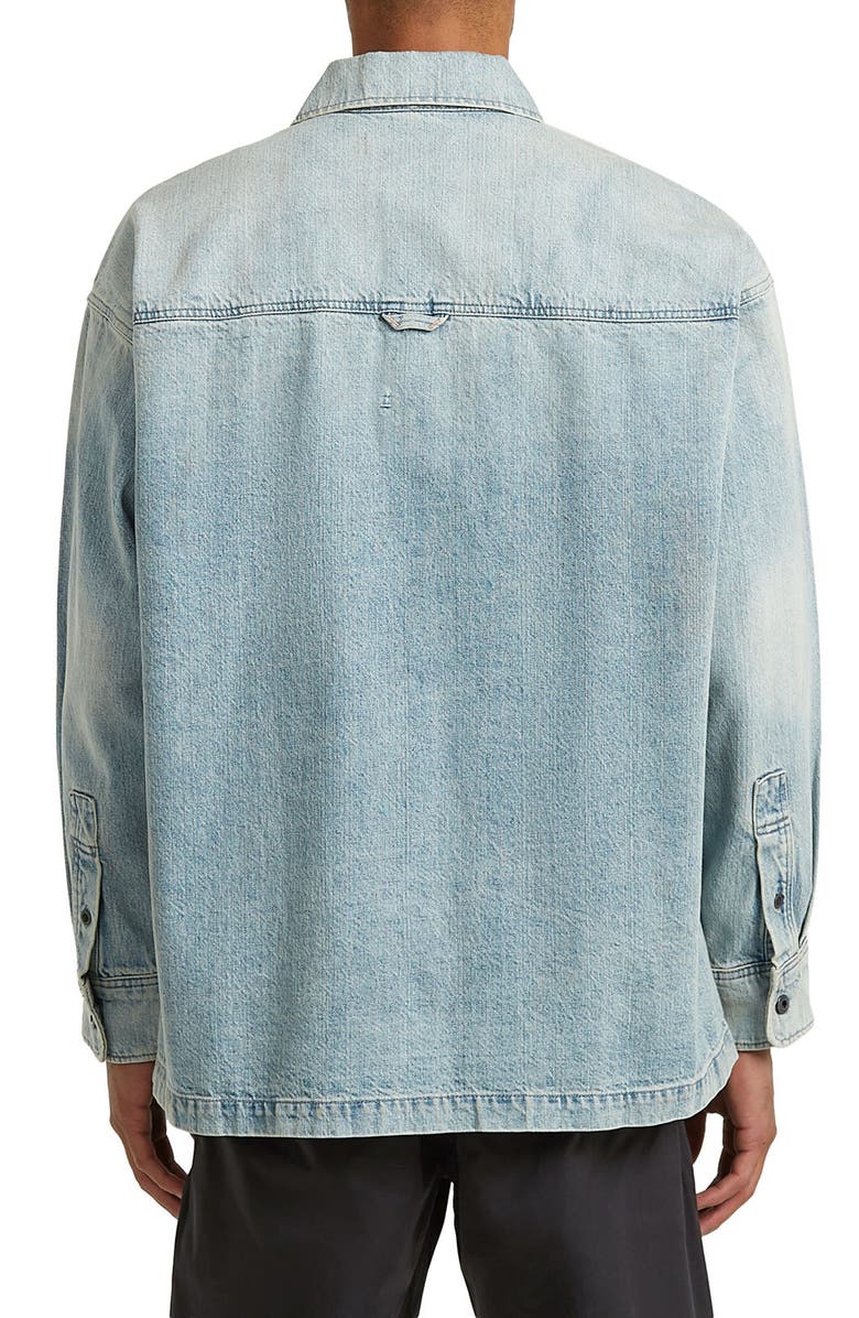 G-STAR Boxy Fit Denim Button-Up Overshirt, Alternate, color, Vintage Bornite