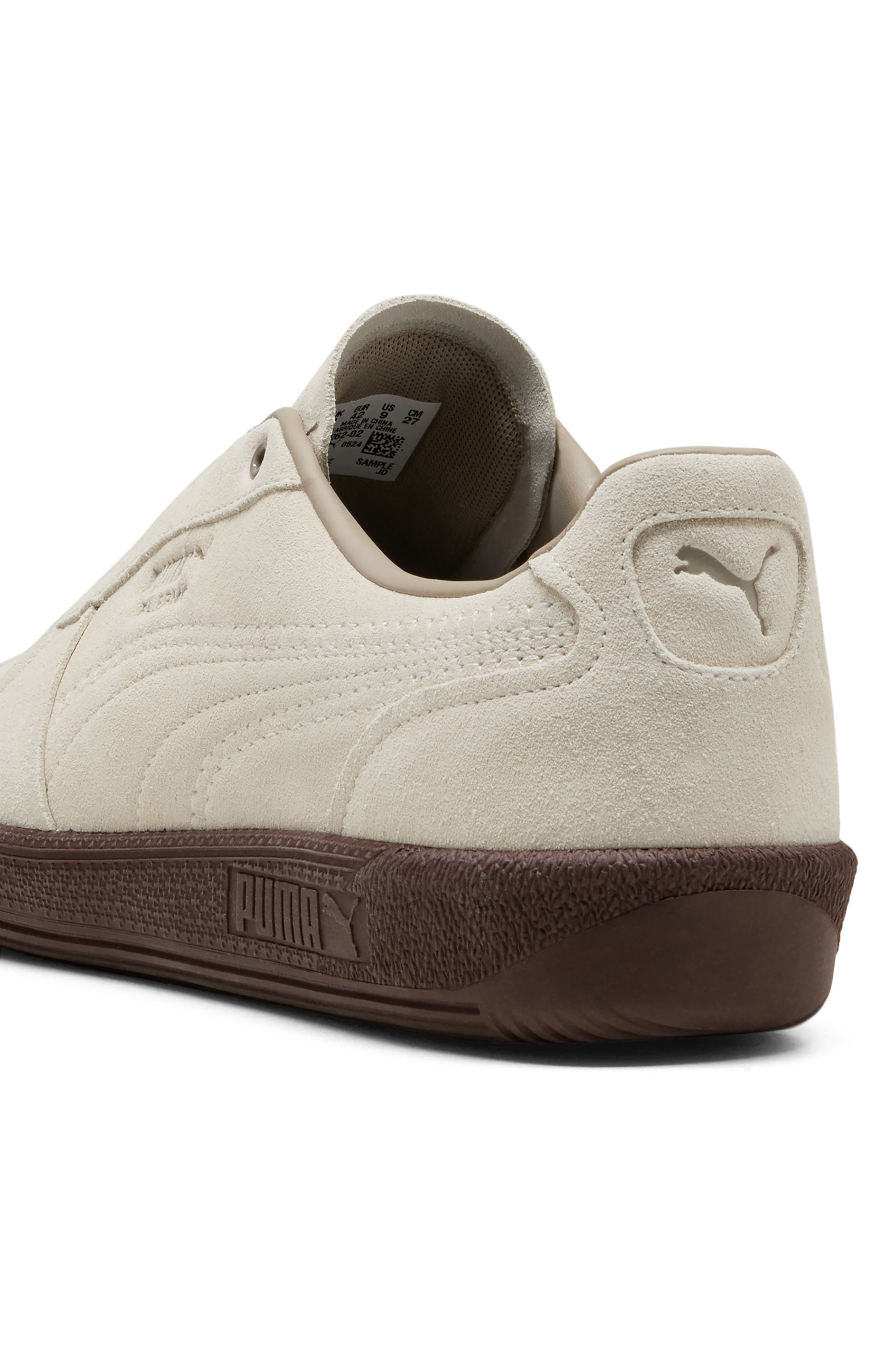 PUMA Palermo Sneaker, Alternate, color, Alpine Snow/ Chestnut Brown