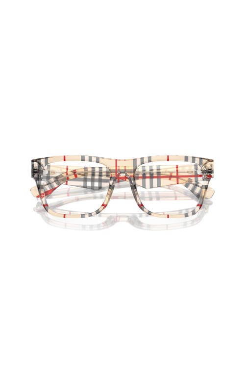 Burberry 55mm Square Optical Glasses In Multi