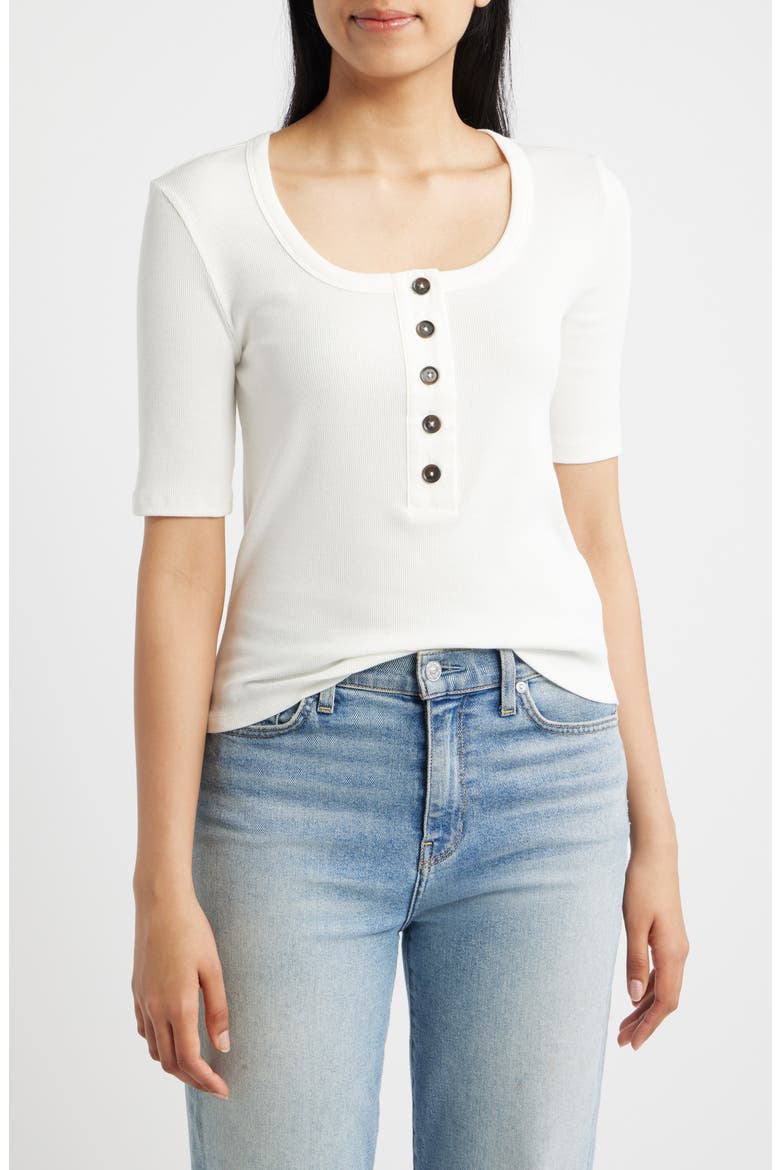 Henley Tee, Main, color, COCONUT MILK