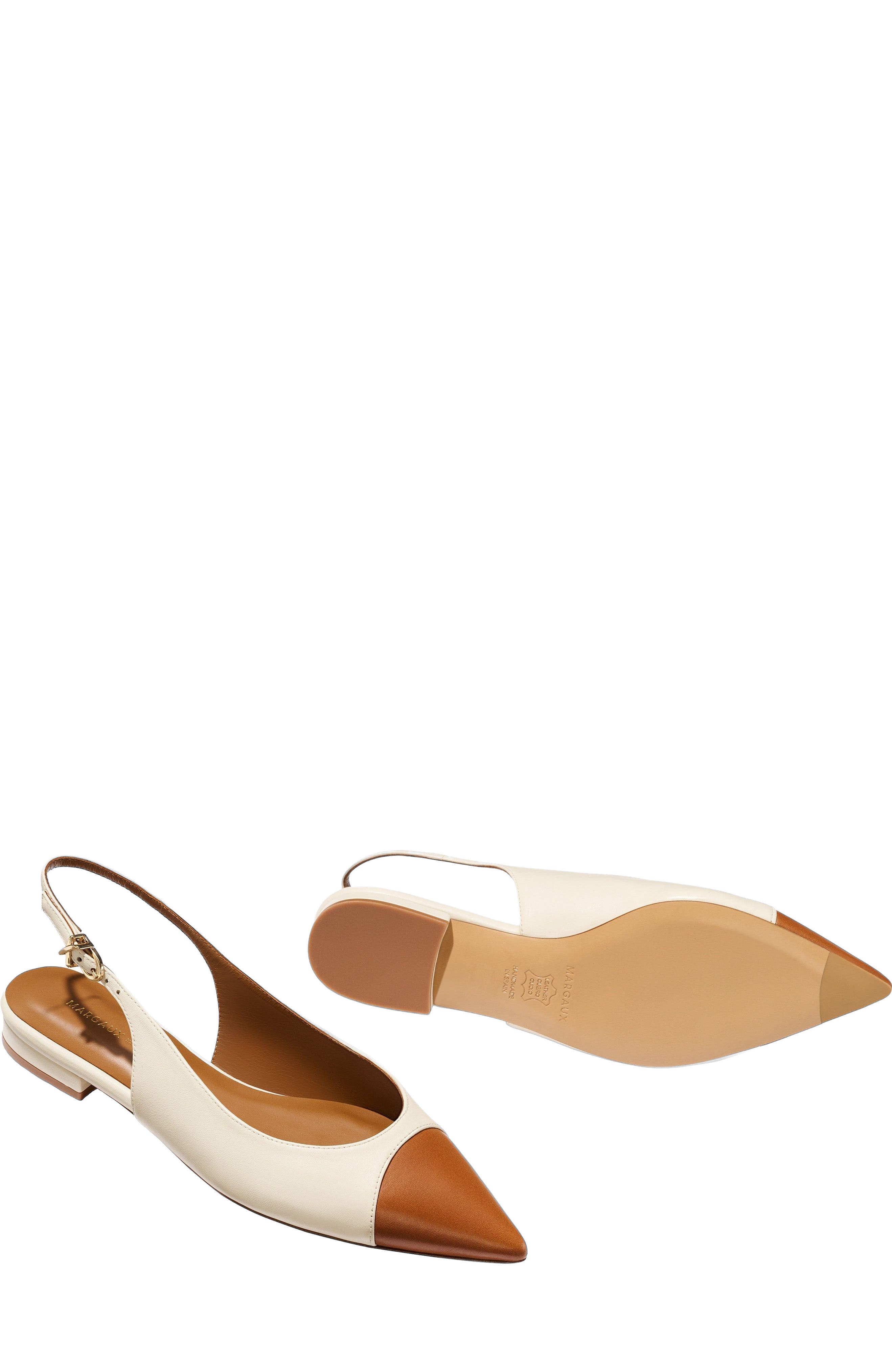MARGAUX The Elise Cap-Toe, Alternate, color, Cotton And Saddle Nappa
