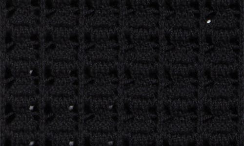 Dolce & Gabbana Dolce&gabbana Virgin Wool Crochet Midi Skirt In N0000 Nero
