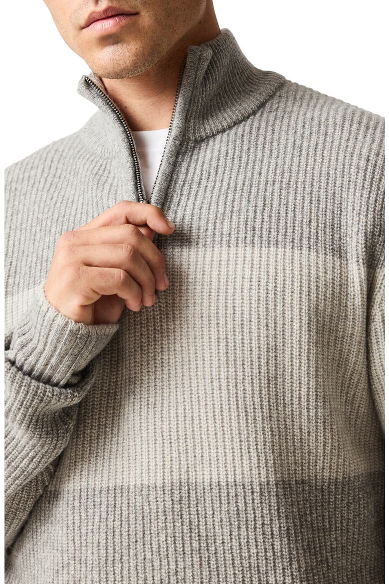 Hudson Half-Zip Sweater, Alternate, color, ASH