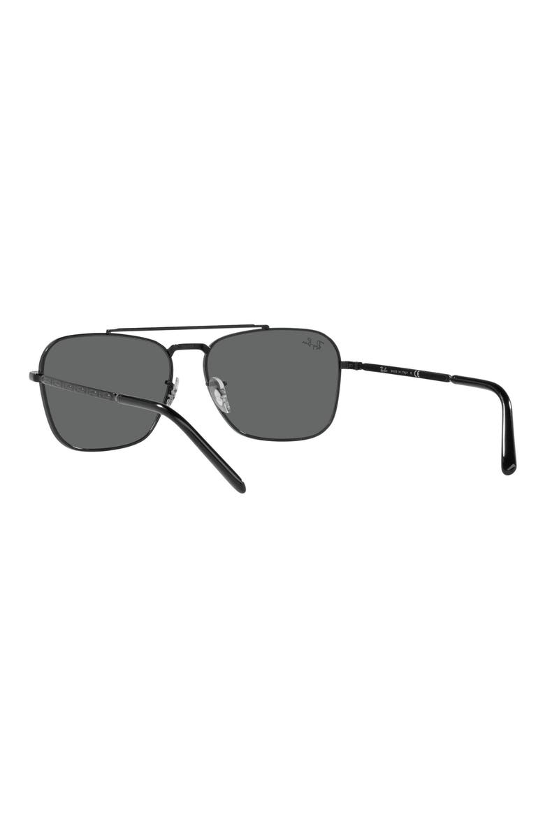 New Caravan 58mm Square Sunglasses, Alternate, color, BLACK