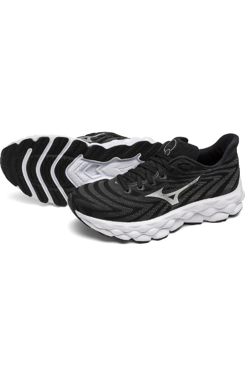 Mizuno Wave Sky 8 Running Shoe, Alternate, color, Black-Silver