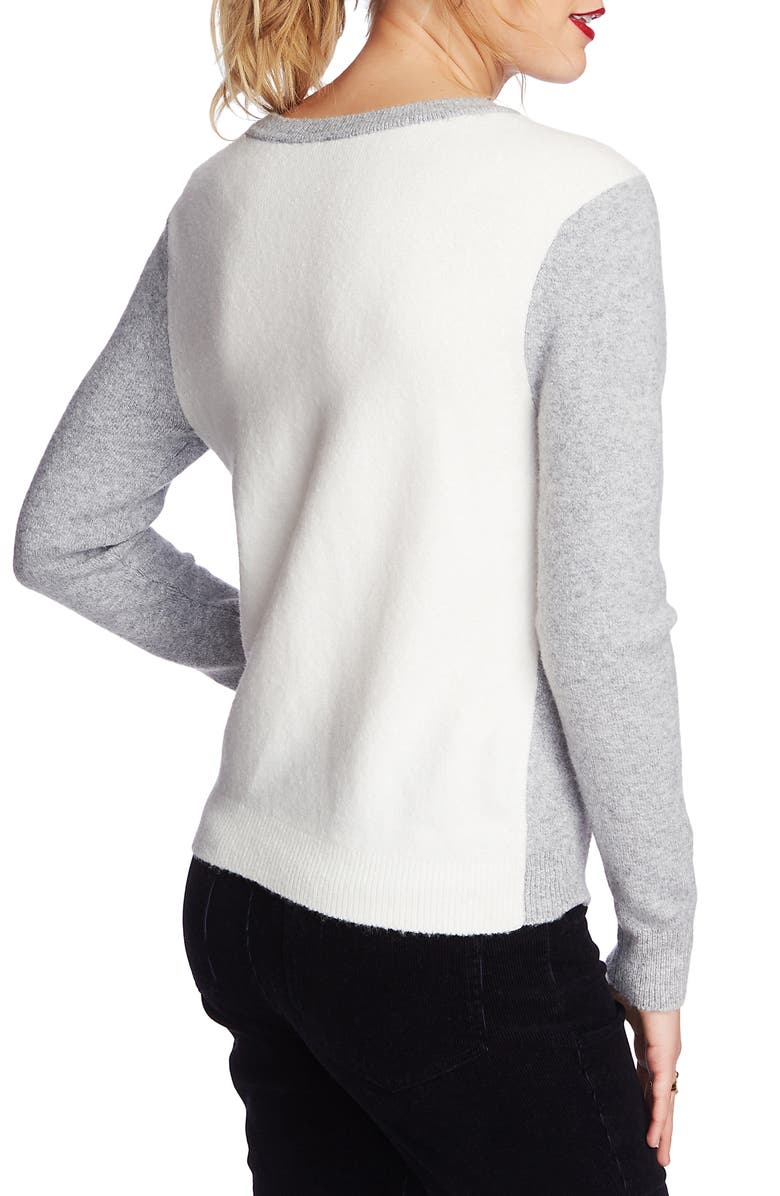 Court & Rowe Cozy Bouclé Sequin Argyle Sweater, Alternate, color, 