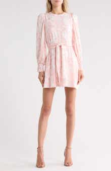 Molli Floral Long Sleeve Tie Waist Dress
