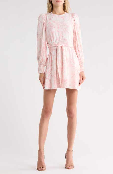 Molli Floral Long Sleeve Tie Waist Dress