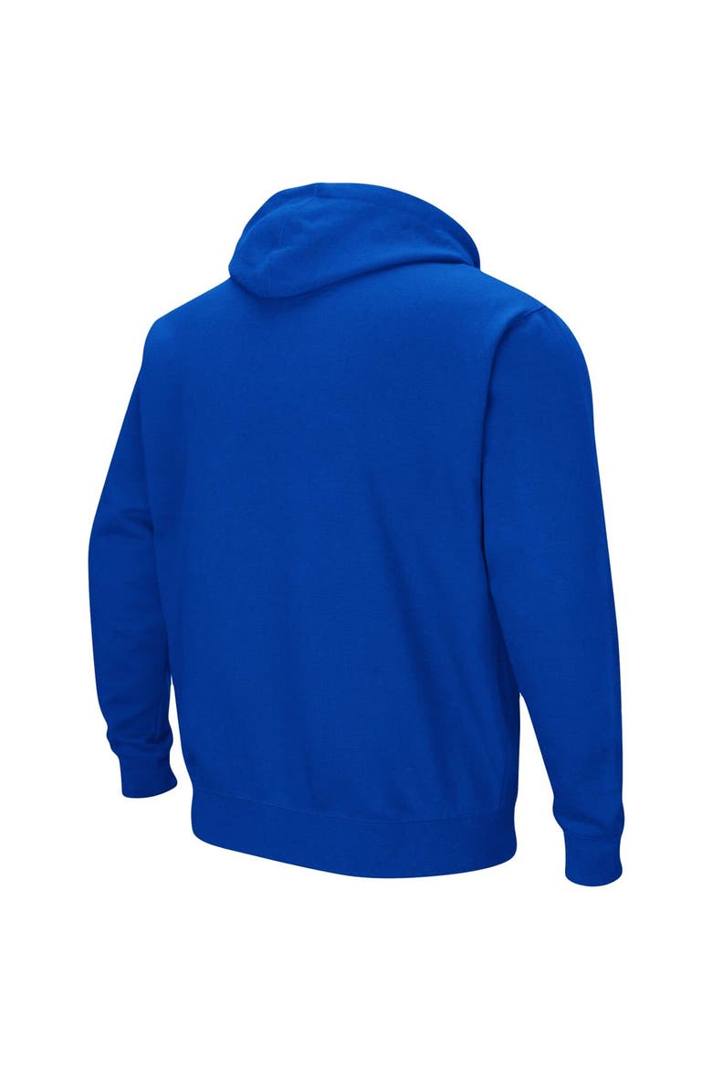 Men's Colosseum Royal Kansas Jayhawks Big & Tall Arch & Logo 2.0 Pullover Hoodie, Alternate, color, Royal