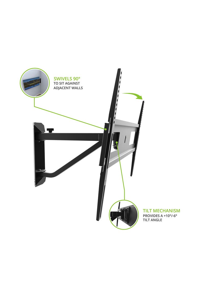 FMC1 Telescoping Corner TV Mount for 40" - 60" TVs, Alternate, color, Black
