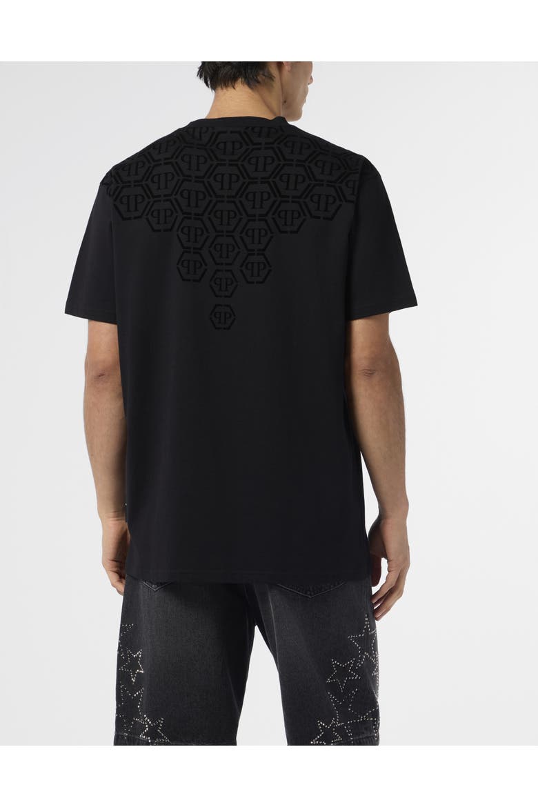 Round Neck T-Shirt Degrade Monogram Monogram Men, Alternate, color, black